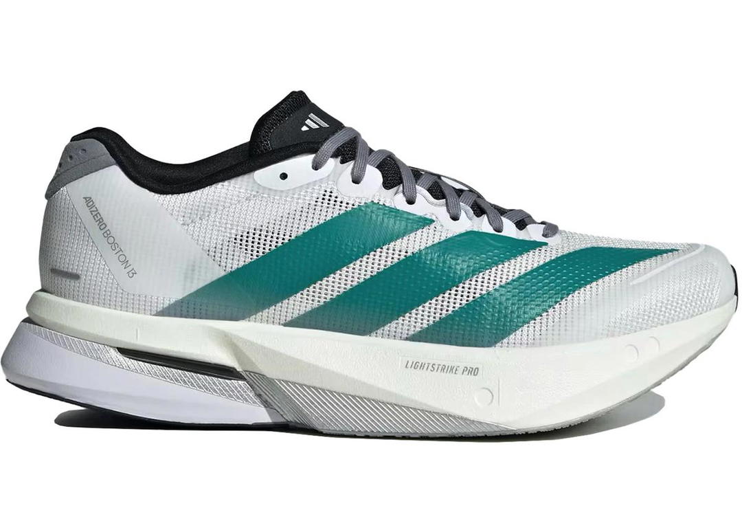 adidas adidas Adizero Boston 13 White Pure Teal (Women's)