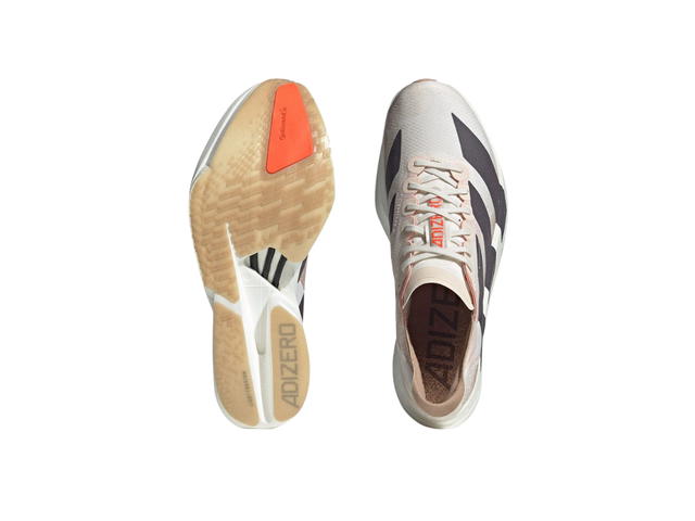adidas adidas Adizero Adios Pro 4 Chalk White Grey Strata And Impact Orange - view 3