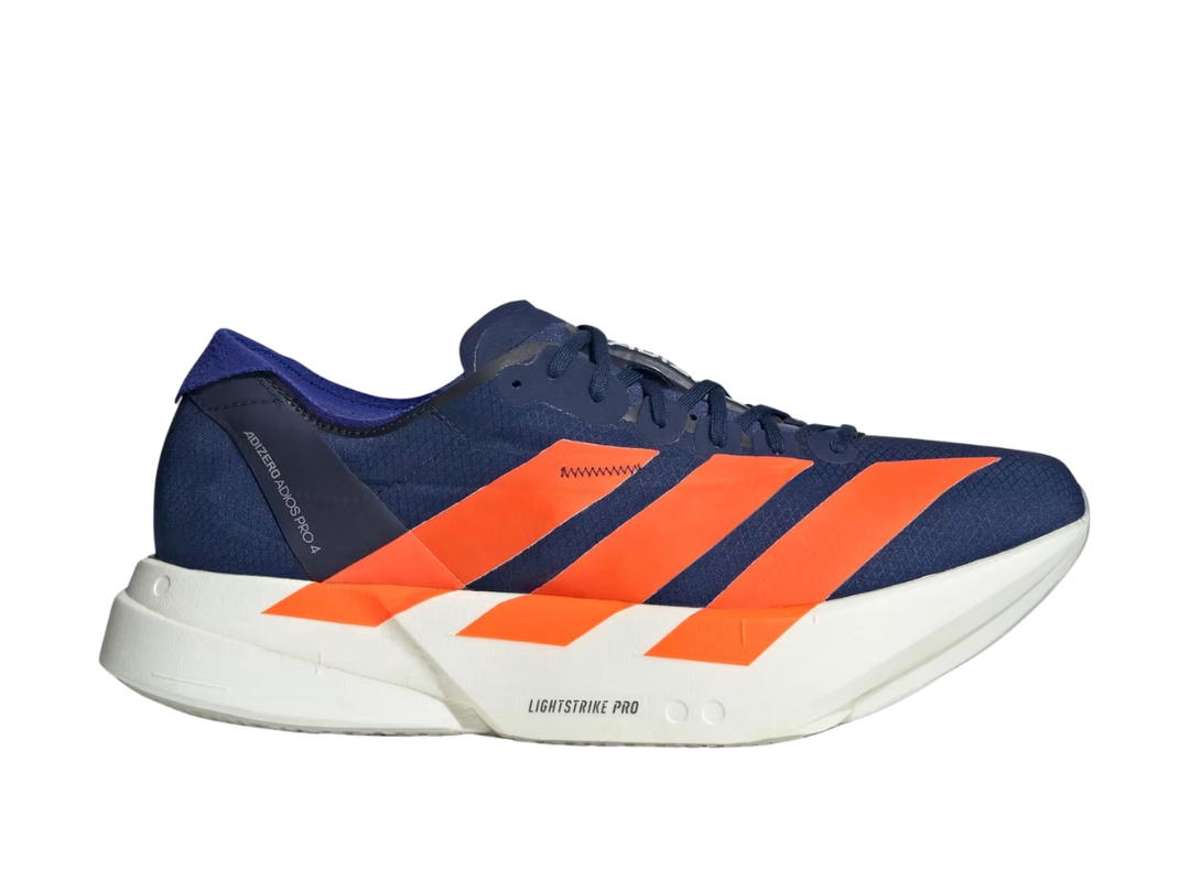 adidas adidas Adizero Adios Pro 4 Dark Blue Impact Orange And Lucid Blue