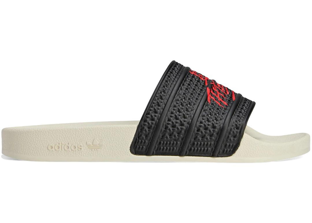 adidas adidas Adilette Slides 100 Thieves Black Red