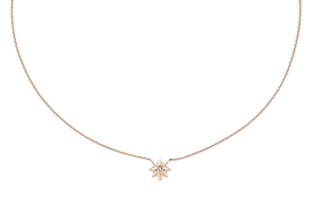 Dior Dior 18K Rose Gold Necklaces Women's Gold