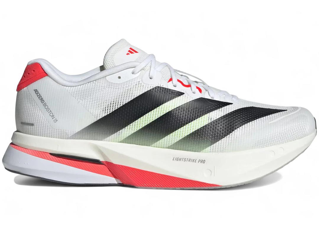 adidas adidas Adizero Boston 13 White Black Lucid Red