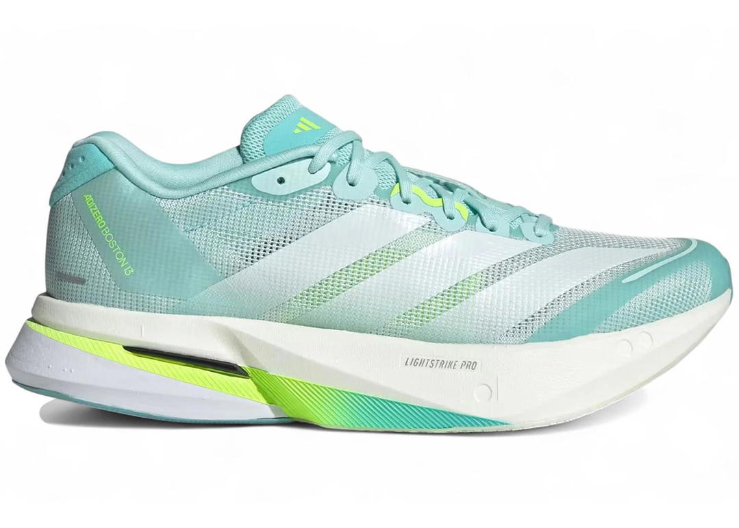 adidas adidas Adizero Boston 13 Semi Flash Aqua Zero Metalic Lucid Lemon (Women's)