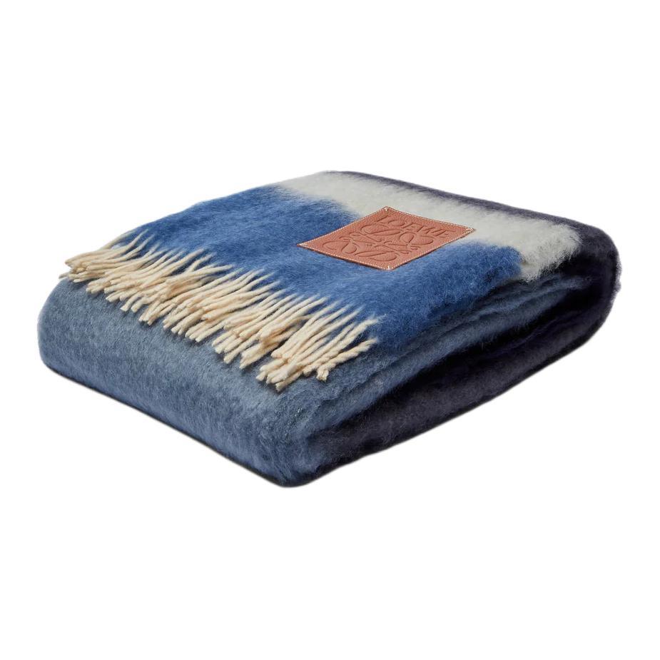 Loewe Loewe Mohair Knit Scarves Women's Blue