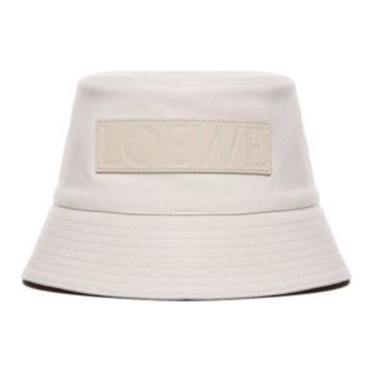 Loewe Loewe Cotton Bucket Hats Women's Beige