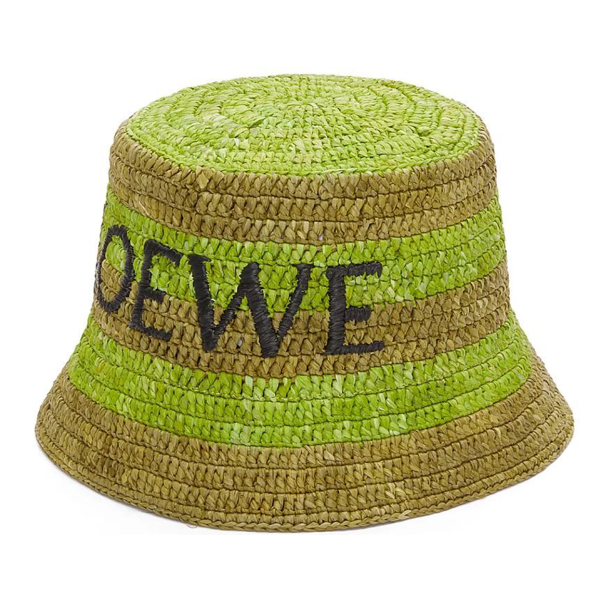 Loewe Loewe Plant Material Bucket Hats Women's Green