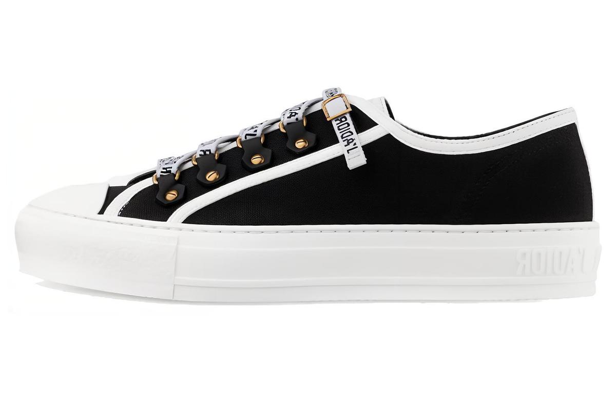 Dior Dior Walk'N'Dior Low Top Black Canvas Women's