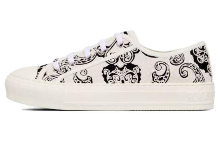 Dior Dior Walk'n'Dior Platform Shoes Low-Top Stylish Skateboarding Shoes Women's Black White