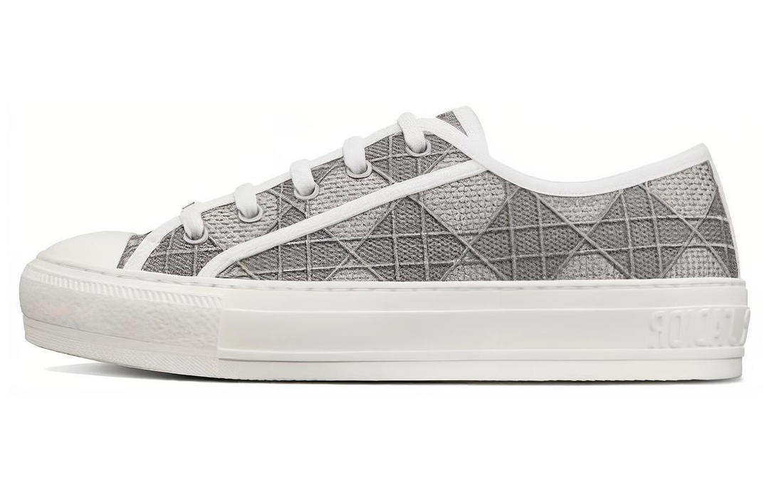 Dior Dior Walk'n'Dior Platform Shoes Low Top Stylish Skateboarding Shoes Women's Gray