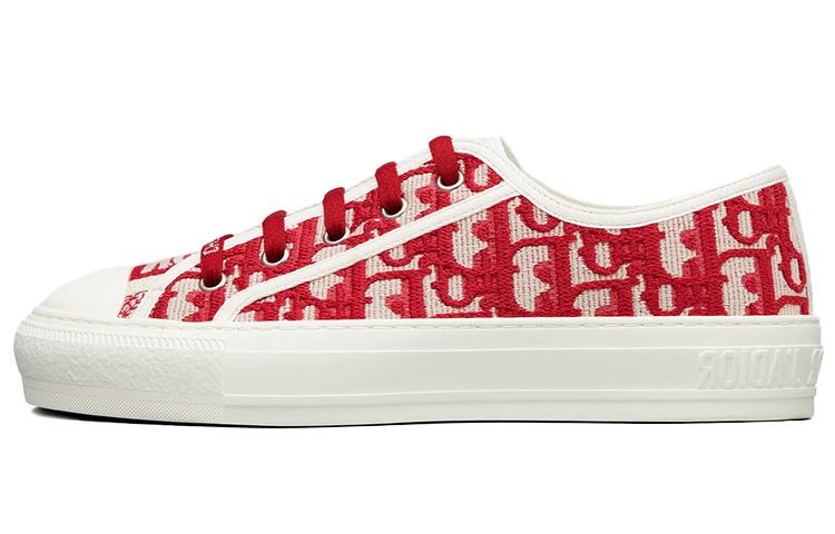 Dior Dior Walk'n'Dior Oblique Red Canvas Women's