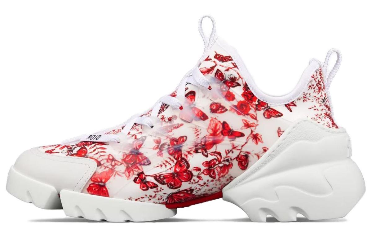 Dior Dior D-Connect Low-Top Casual Shoes Women's Red White