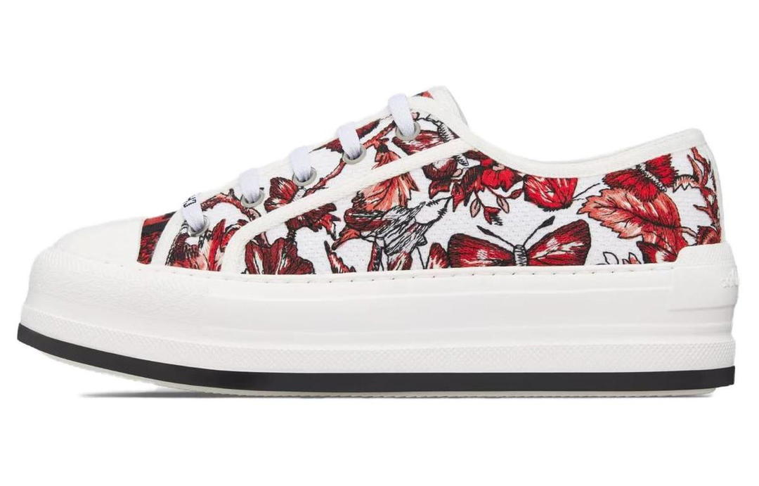 Dior Dior Walk'n'Dior Low-Top Skateboard Shoes Women's Red