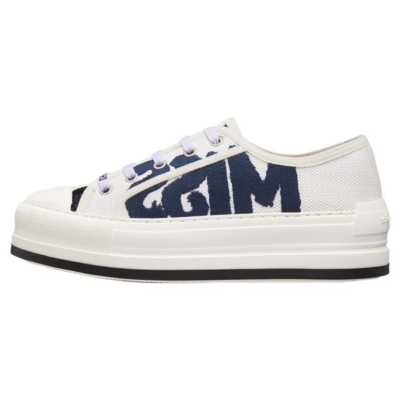 Dior Dior Walk'n'Dior Platform Shoes Low-Top Skateboard Shoes 3.5cm Women's White