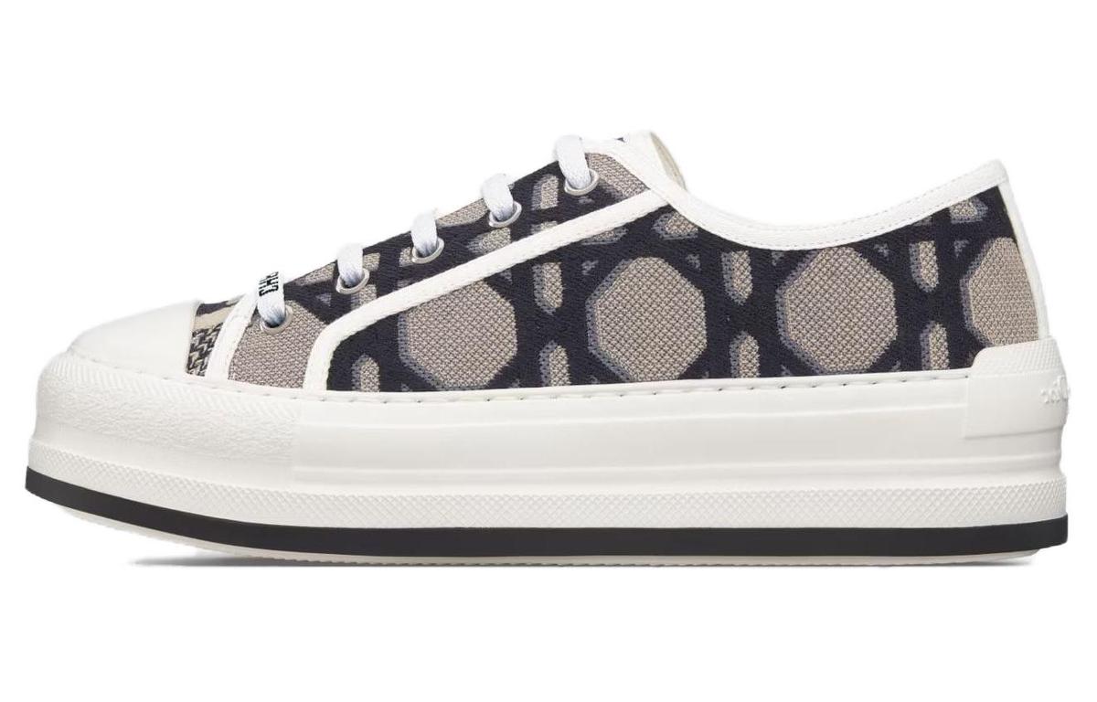 Dior Dior Women's Walk'N'Dior Platform 'Macrocannage - Deep Blue Beige'