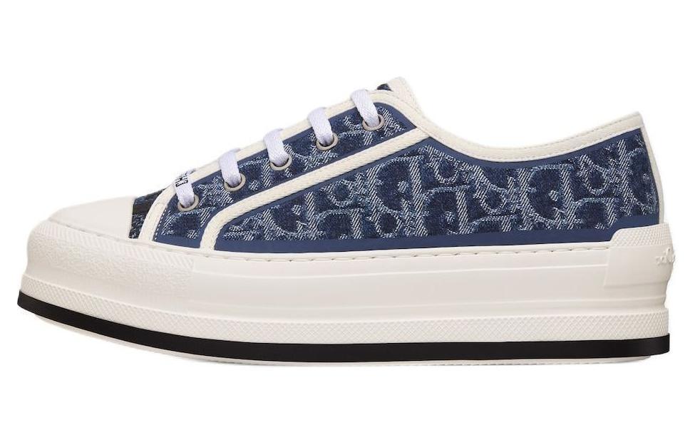 Dior Dior Walk'n'Dior Platform Shoes Low-Top Skateboard Shoes Women's Blue