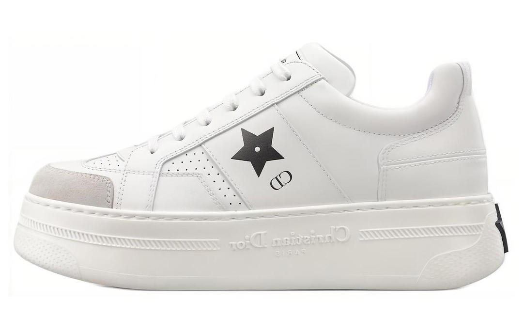 Dior Dior Star Low Top Skateboard Shoes Women's White