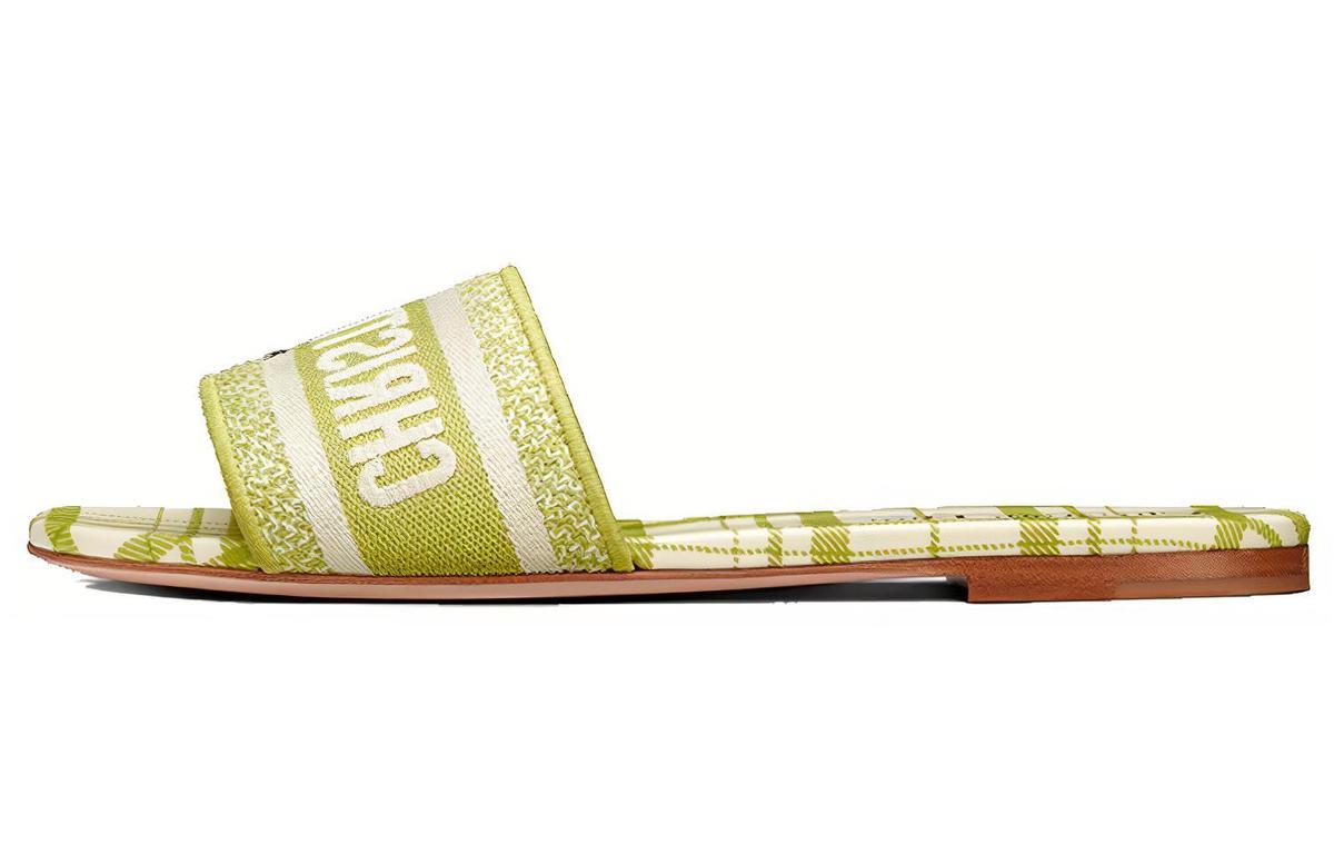Dior Dior Dway Stylish Sandals Women's Green Yellow