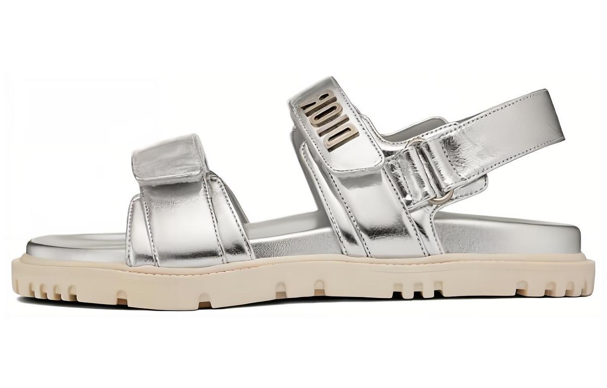 Dior Dior DiorAct Beach Sandals Women's Silver