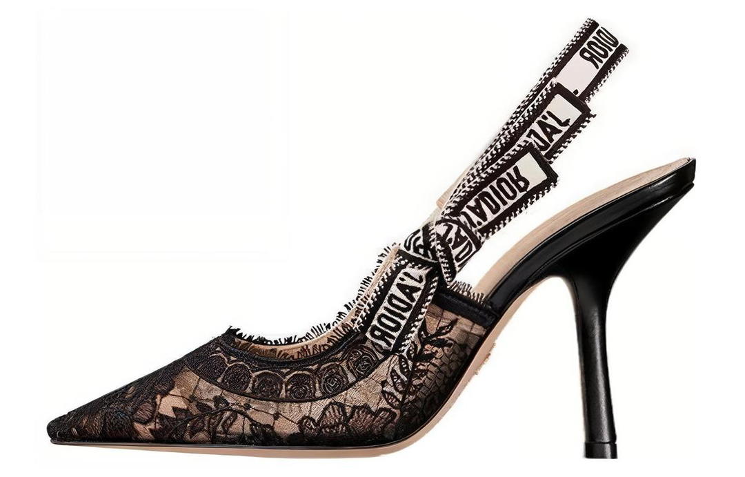 Dior Dior J'Adior Irregular Heel High Heels 10cm Women's Black