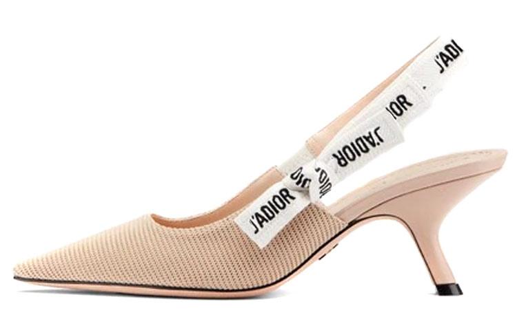 Dior Dior J'Adior Irregular Heel High Heels 6.5cm Women's Nude