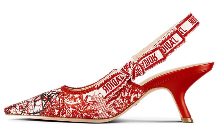 Dior Dior J'ADIOR High Heels Women's Low Top Red