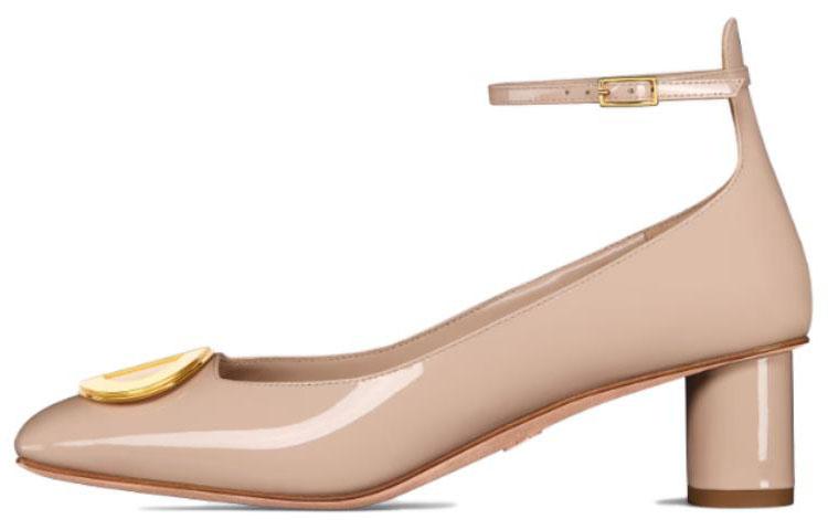 Dior Dior Chunky Heel High Heels 5cm Women's Pink