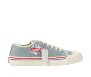 Buy Kenzo School Sneakers In Cotton Denim Baby Blue at Sasom – Authentic and Ready to Ship