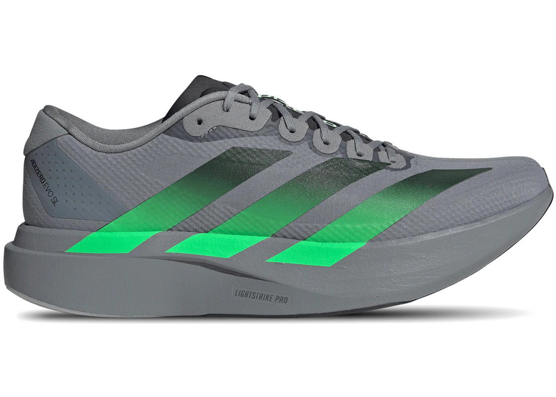 adidas adidas Adizero Evo SL Woven Grey Screaming Green