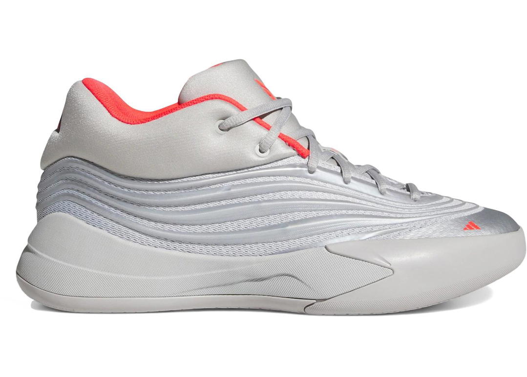 adidas adidas Dame 10 Silver Metallic Lucid Red