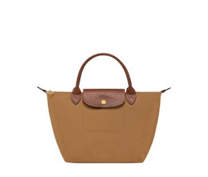 Buy Longchamp Le Pliage Original S Handbag In Recycled Canvas With Gold Hardware Fawn at Sasom – Authentic and Ready to Ship