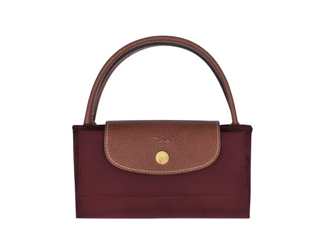 Longchamp Longchamp Le Pliage Original S Handbag In Recycled Canvas With Gold Hardware Burgundy - view 5