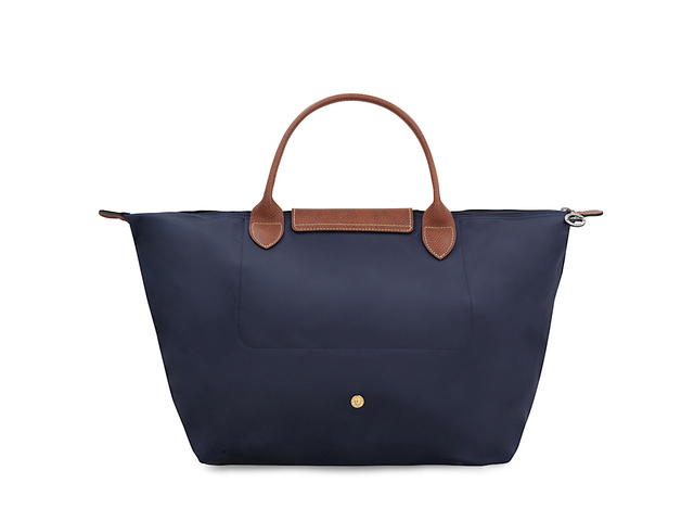Longchamp Longchamp Marine Le Pliage Original M Bagblue Recycled Polyamide Leather Details - view 4