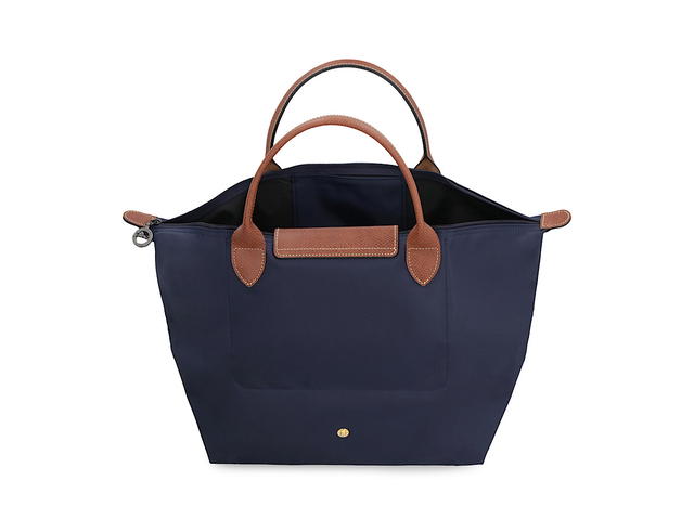 Longchamp Longchamp Marine Le Pliage Original M Bagblue Recycled Polyamide Leather Details - view 5