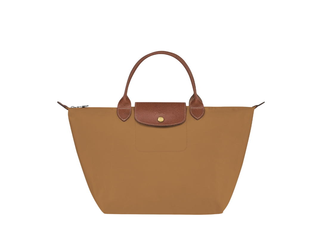 Longchamp Longchamp Le Pliage Original M Handbag In Recycled Canvas With Gold Hardware Fawn