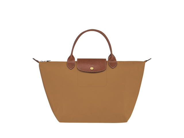 Longchamp Longchamp Le Pliage Original M Handbag In Recycled Canvas With Gold Hardware Fawn - view 1