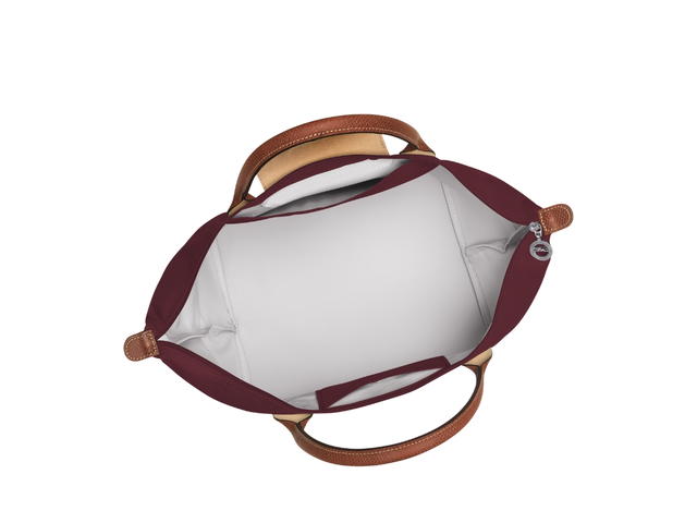 Longchamp Longchamp Le Pliage Original M Handbag In Recycled Canvas With Gold Hardware Burgundy - view 4