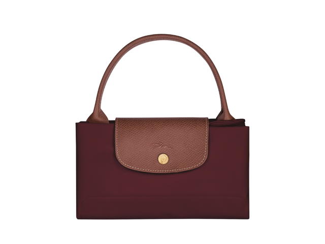 Longchamp Longchamp Le Pliage Original M Handbag In Recycled Canvas With Gold Hardware Burgundy - view 5