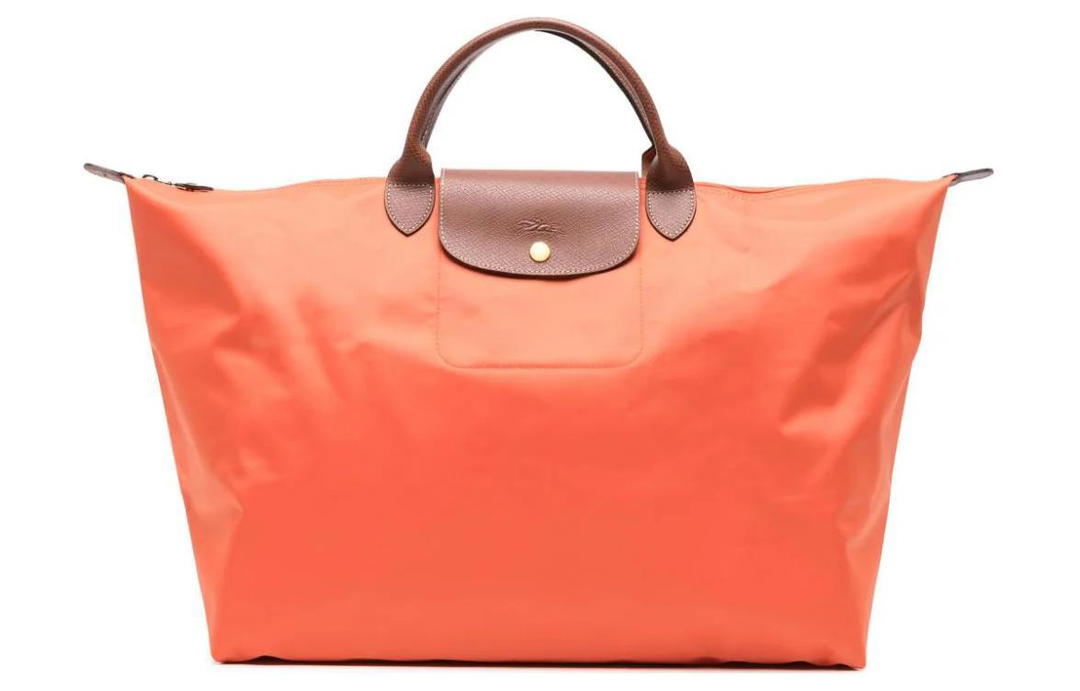 Longchamp Longchamp Le Pliage Recycled Canvas Bag Handbag Travel Bag Small Size Women's Orange