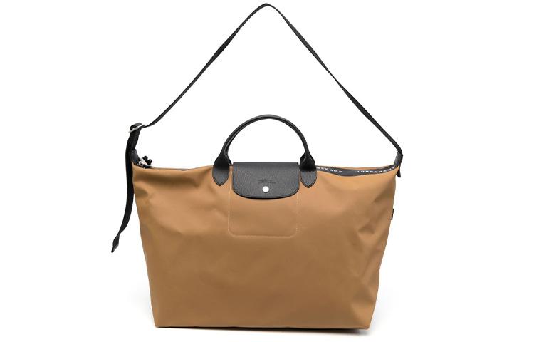 Longchamp Longchamp Le Pliage Energy Canvas With Leather Handbag Canvas Bag Travel Bag Women's Tobacco