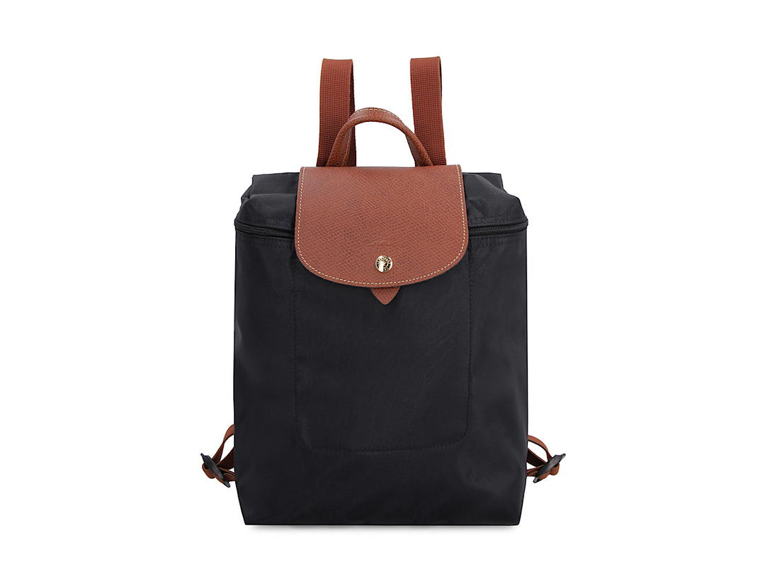 Longchamp Longchamp Le Pliage Original Nylon Backpackblack Nylon Cowhide 100