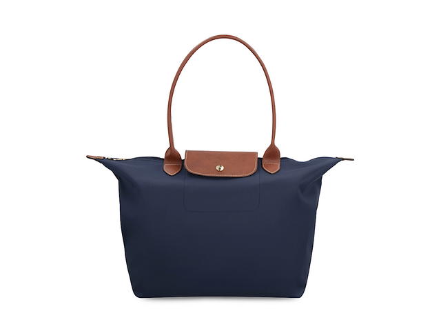 Longchamp Longchamp Le Pliage Original L Tote Bagblue Nylon Cow Hide 100 - view 1