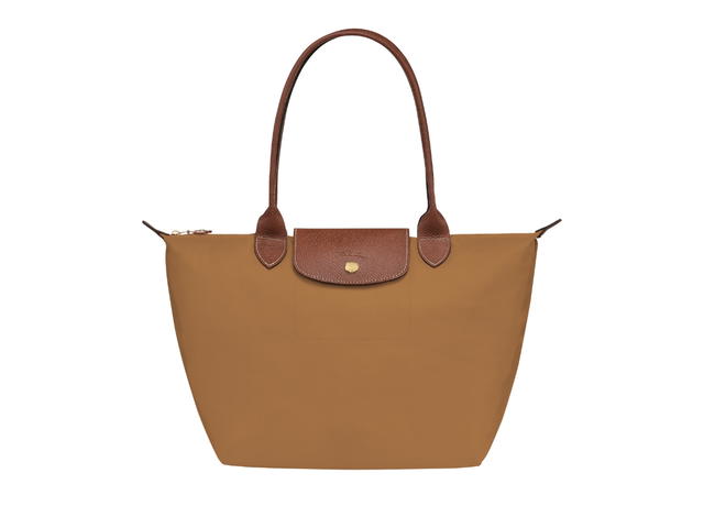 Longchamp Longchamp Le Pliage Original M Tote Bag In Recycled Canvas With Gold Hardware Fawn - view 1