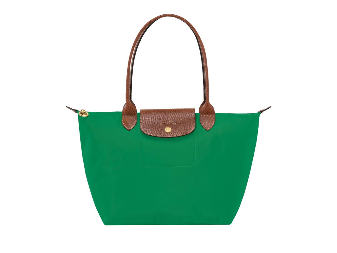 Longchamp Longchamp Le Pliage Original M Tote Bag In Recycled Canvas With Gold Hardware Green