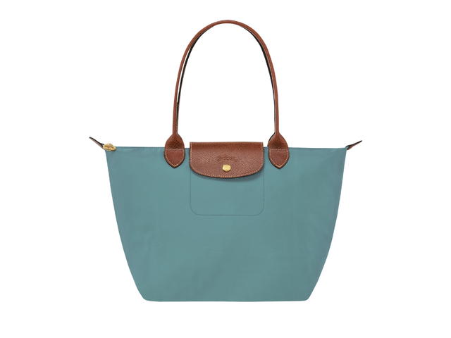 Longchamp Longchamp Le Pliage Original M Tote Bag In Recycled Canvas With Gold Hardware Eucalyptus - view 1
