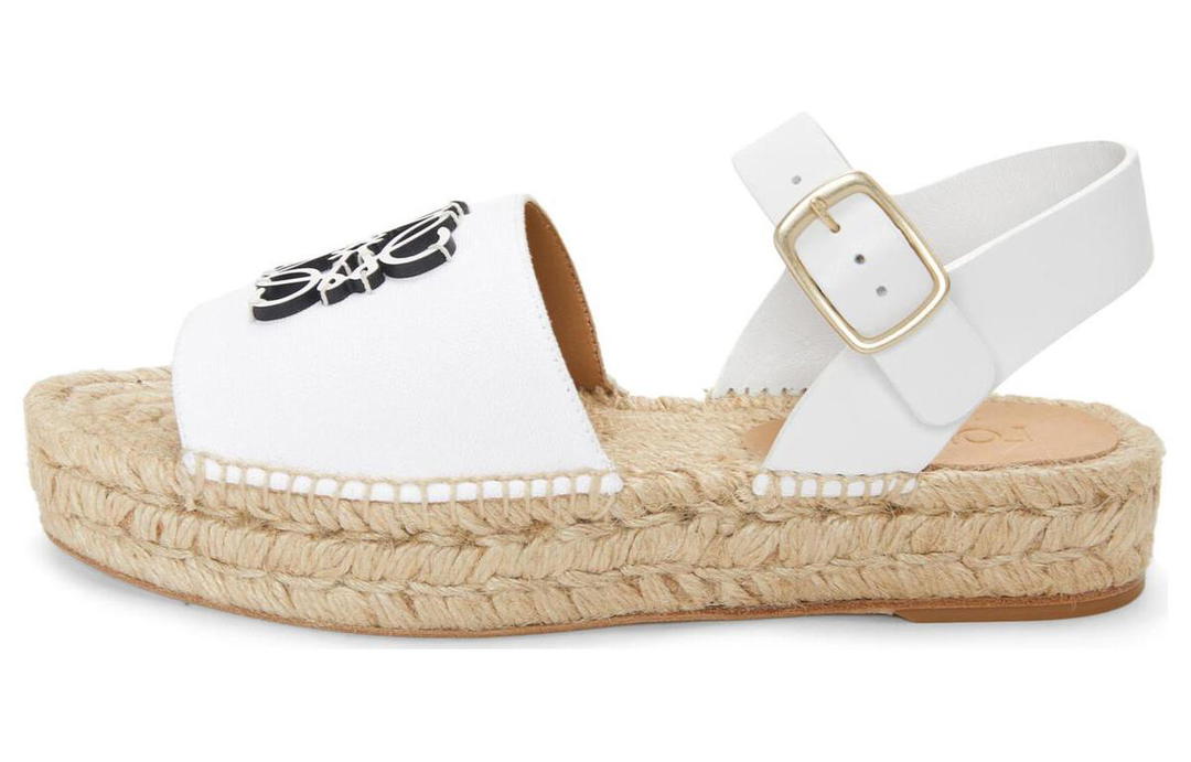 Loewe Loewe Anagram Strap Sandals Women's White