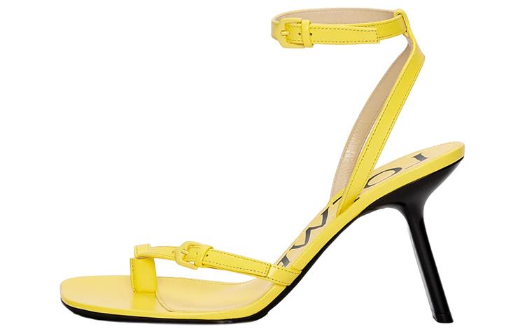 Loewe Loewe Anagram One Strap Sandals Women's Yellow