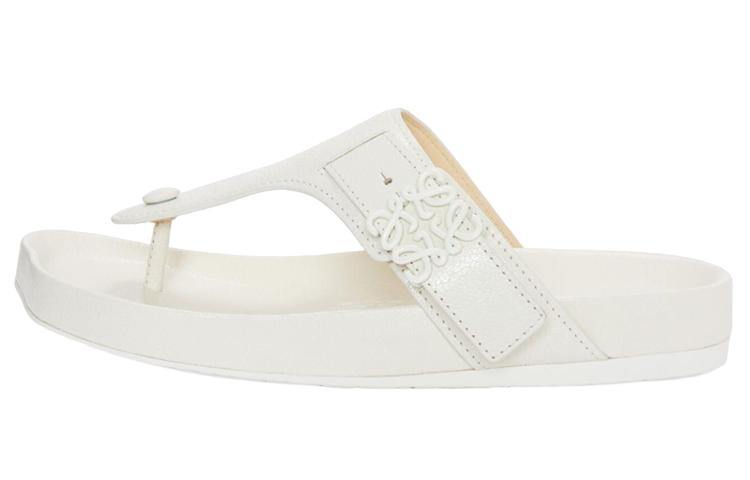 Loewe Loewe Logo plaque Flat Leather Sandals