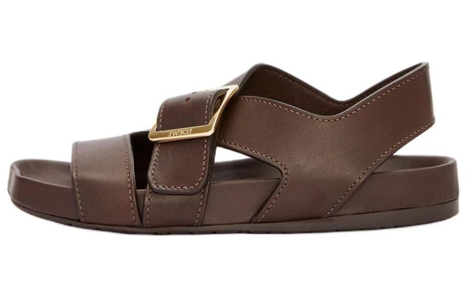 Loewe Loewe Ease Buckle Strap Sandals 2cm Women's Brown
