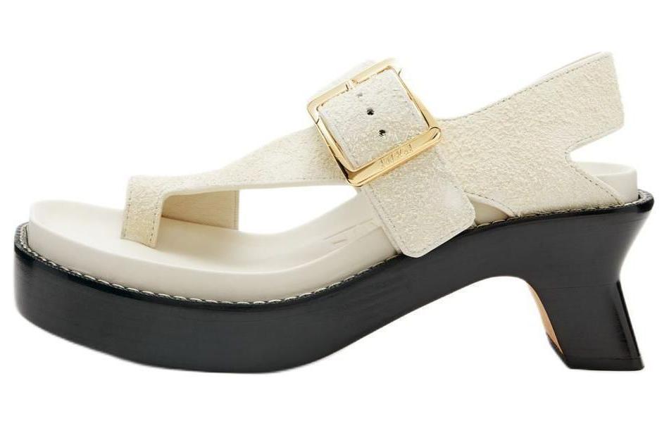 Loewe Loewe Ease Fashion Sandal 9cm Women's Ecru