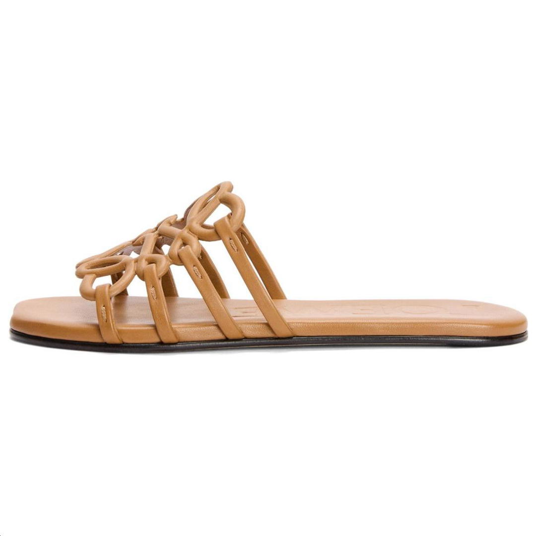 Loewe Loewe Petal Slide Slippers Women's Brown